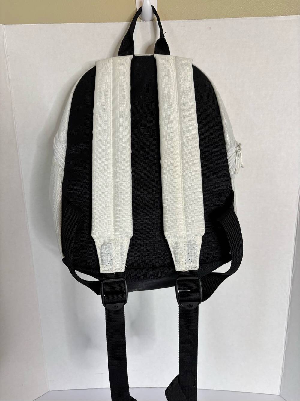 adidas White Small Backpack with Black Trim - Picture 2 of 6
